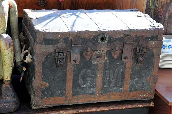 Furniture: Antique Bound Chest
