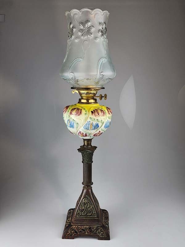Art Nouveau Kerosene Lamp