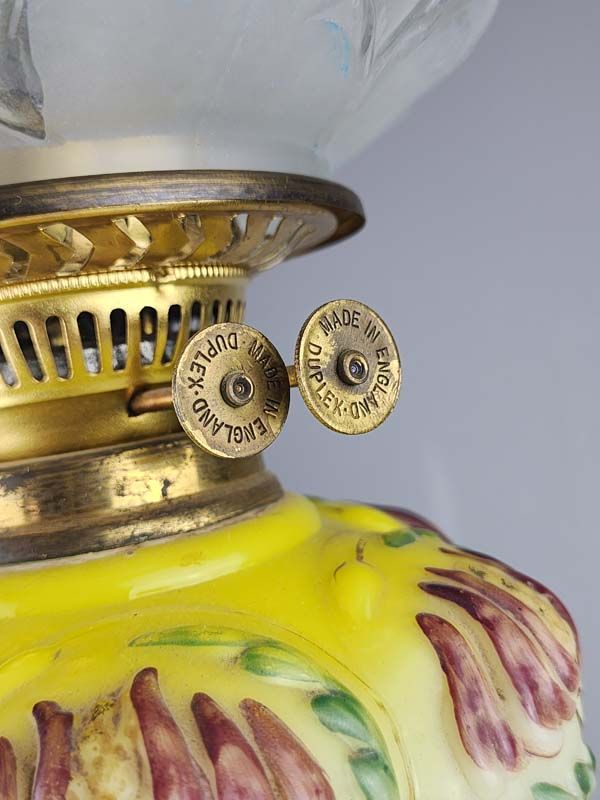 Antique Art Nouveau Kerosene Lamp