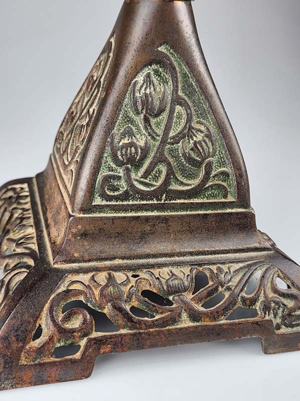 Antique Art Nouveau Kerosene Lamp