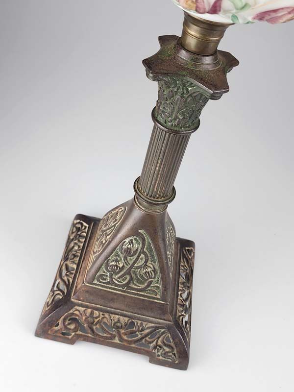 Antique Art Nouveau Kerosene Lamp