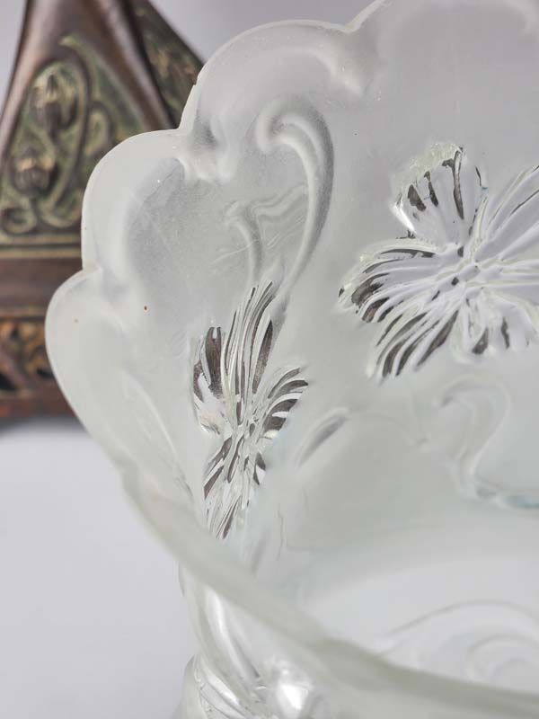 Antique Art Nouveau Kerosene Lamp