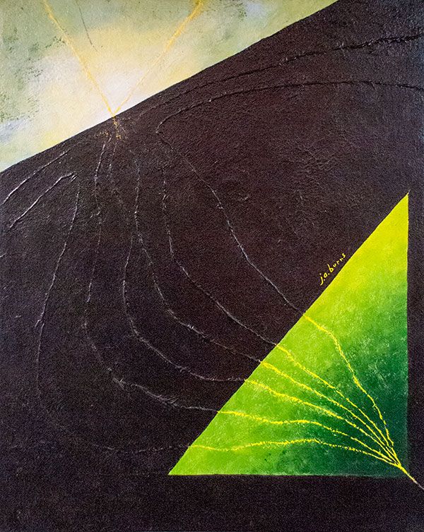 Black Highway, Acrylic painting, John A Burns