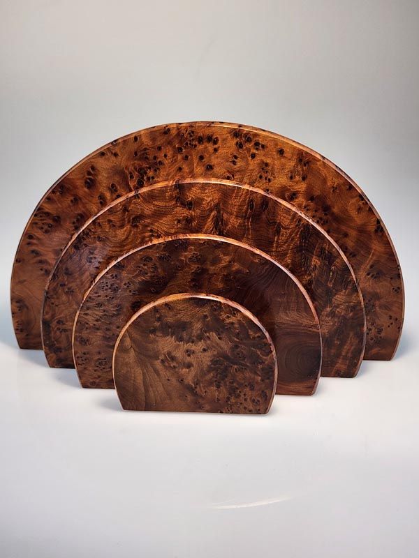 Wooden items: Art Deco letter rack