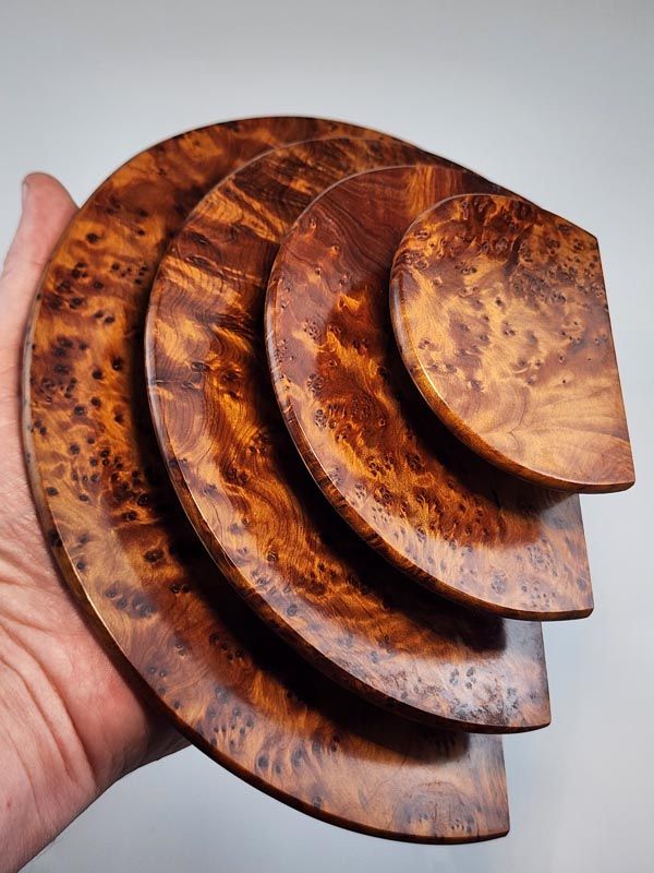 Wooden items: Art Deco letter rack