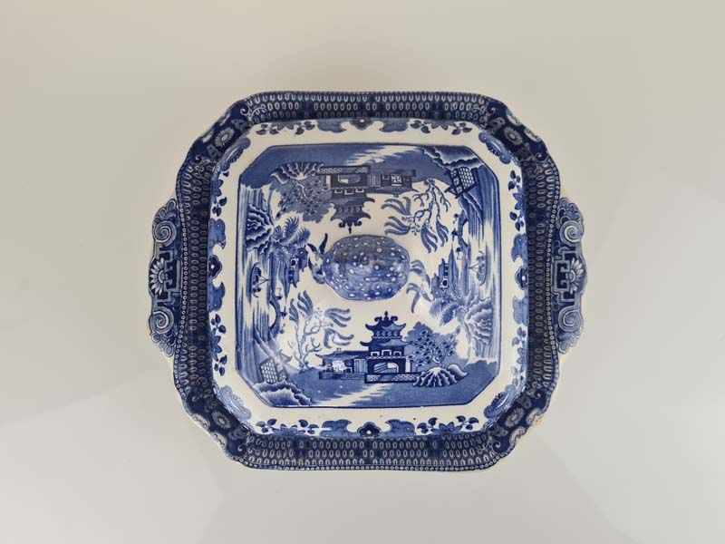 - Other: Burleigh Ware Blue Willow Tureen Dish