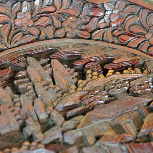 Antiques: Cinnabar plate