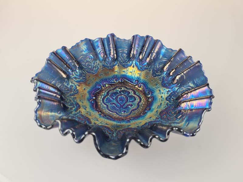 Glass: Carnival Glass Bowl Persian Medallion