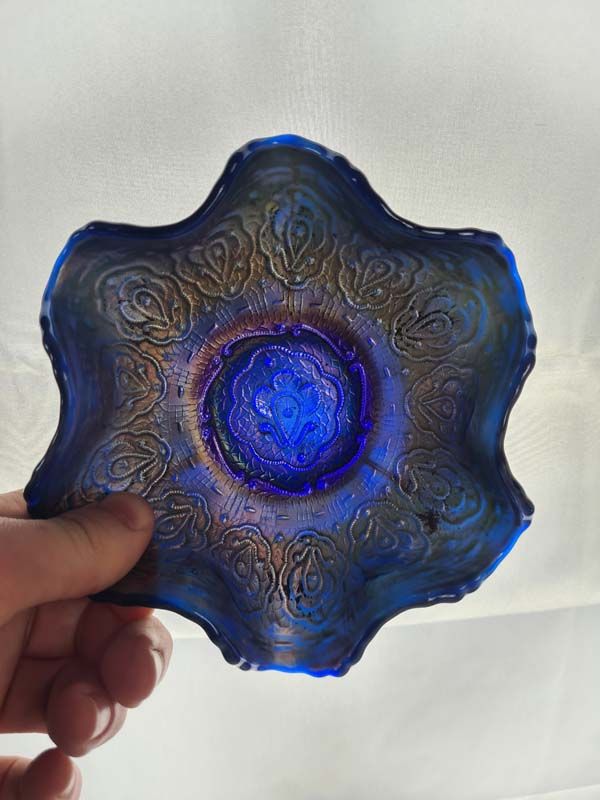 Glass: Carnival Glass Bowl Persian Medallion