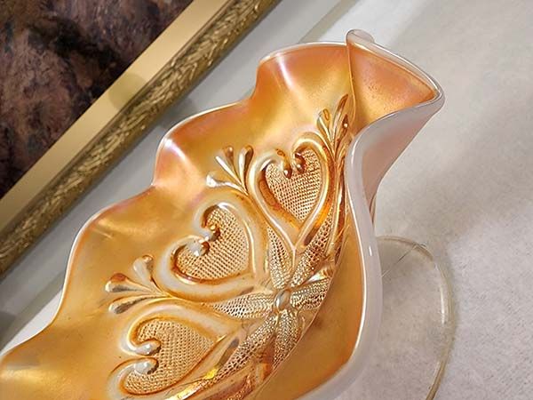 Glass: Carnival Glass Hearts