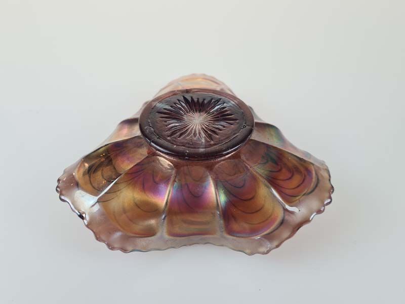 Carnival Glass: Carnival Glass Bowl Peacock Tail