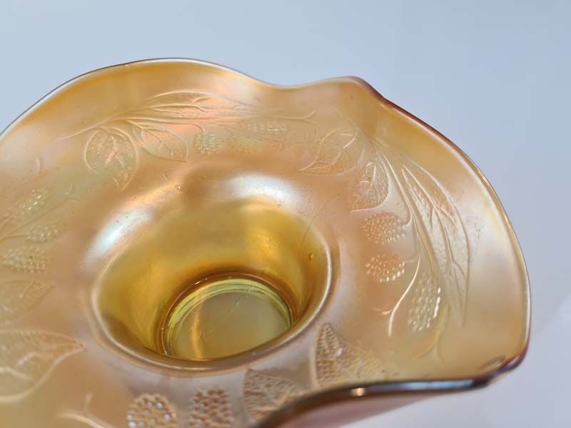 Carnival Glass: Carnival Glass Holly Hat