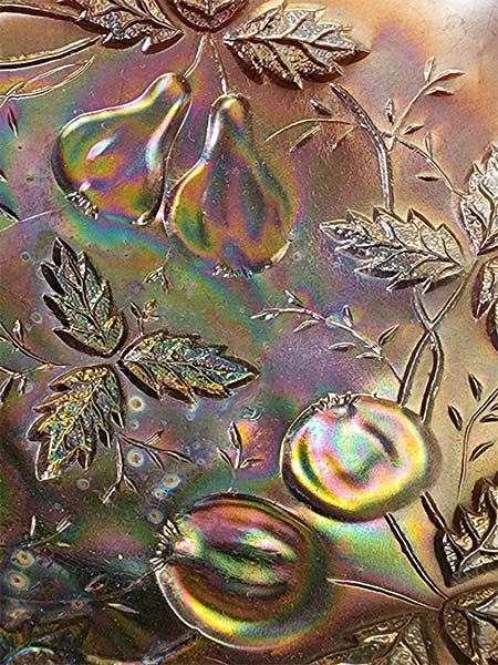 Glass: Carnival Glass Pears & Cherries