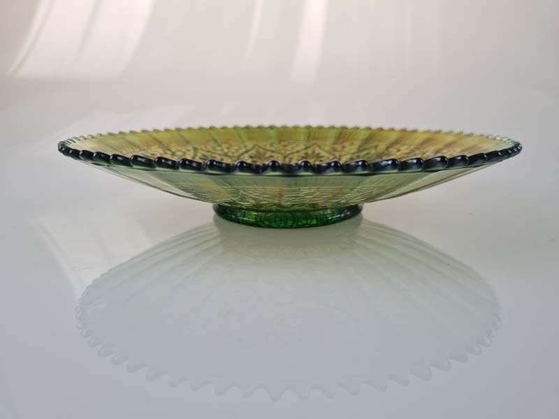 Carnival Glass: Carnival Glass Plate Hearts And Flowers