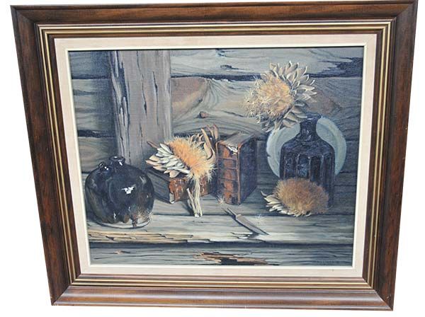 New Zealand Art: Co Jansen Painting - Bush scene