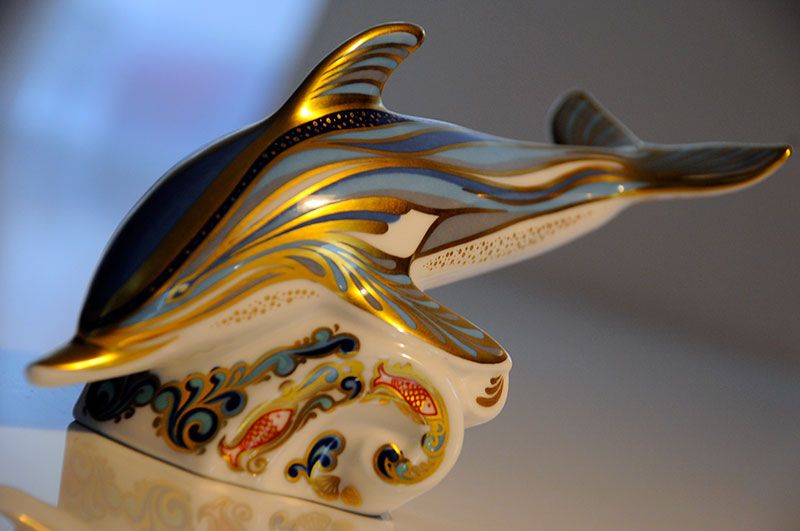 China & Ceramics: Royal Crown Derby - Dolphin