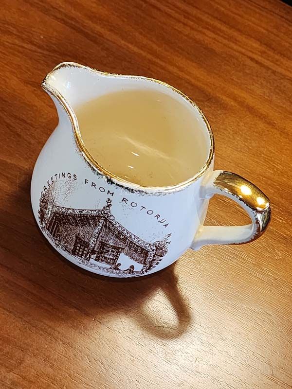 NZ Pottery: Crown Lynn - Rotorua Souvenir Jug