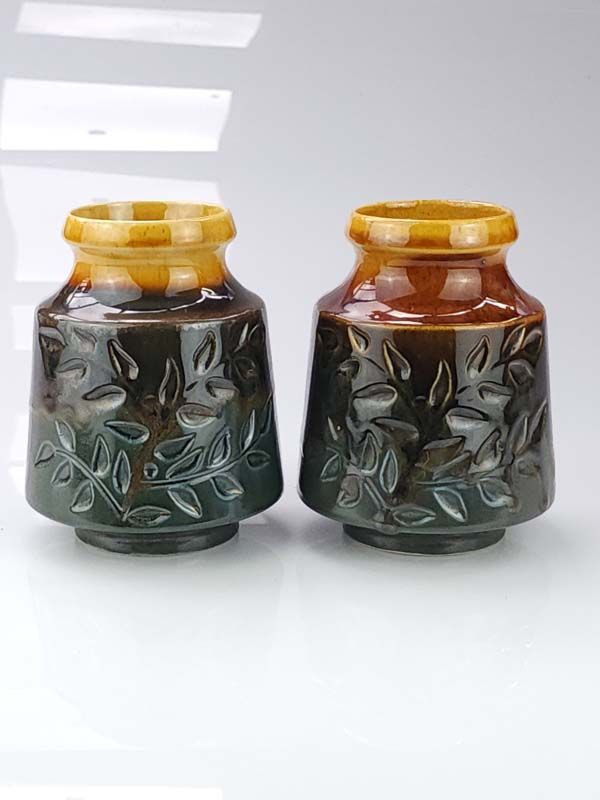 Crown Lynn - Spray Leaf Vases