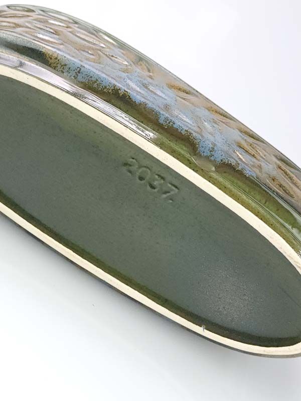 Crown Lynn: Crown Lynn - Spray Leaf Vases & trough