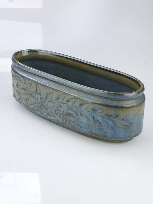 Crown Lynn: Crown Lynn - Spray Leaf Vases & trough