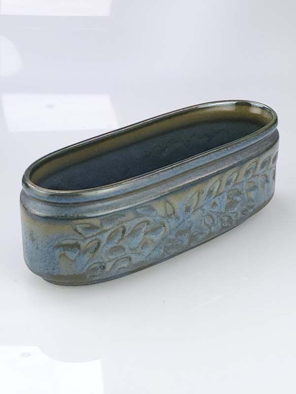 Crown Lynn: Crown Lynn - Spray Leaf Vases & trough