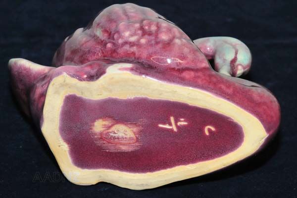 NZ Pottery: Crown Lynn - Swan, coloured