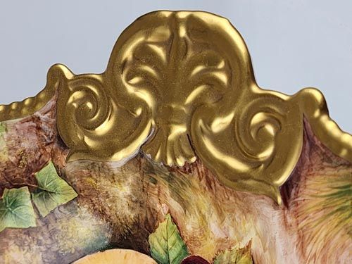 Royal Worcester: Large David Fuller Fallen Fruit Bowl