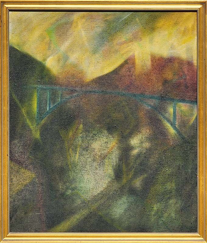 New Zealand Art: David Shannan - Grafton Bridge