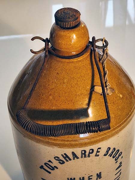 Antiques: Sharpe Bros demijohn