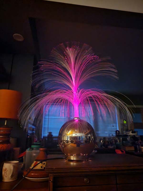 Retro Electronics: Retro Fountain Fibre Optic lamp