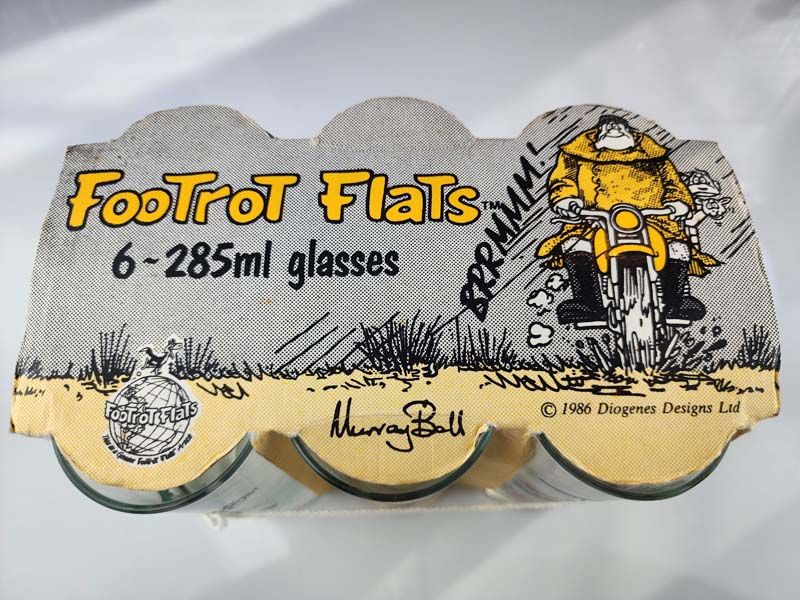 Glass: Footrot Flats glasses