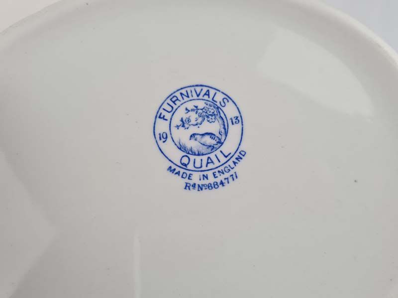 China & Ceramics: Furnivals Blue Quail Teapot