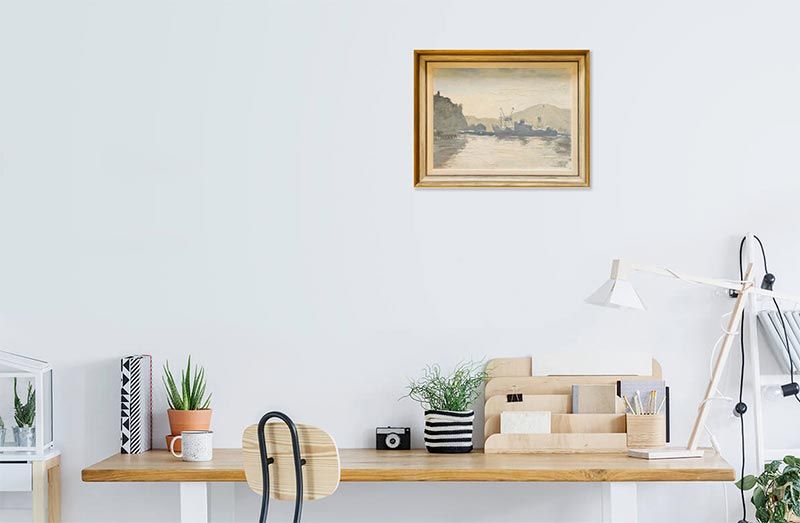 New Zealand Art: George Genet - Early Morning Lyttelton