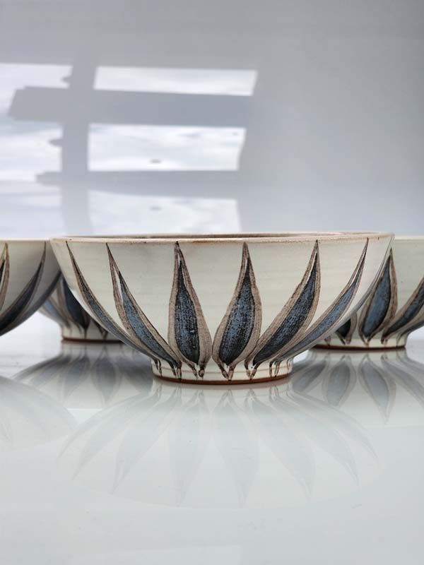 NZ Pottery: Hanmer pottery bowls (four)