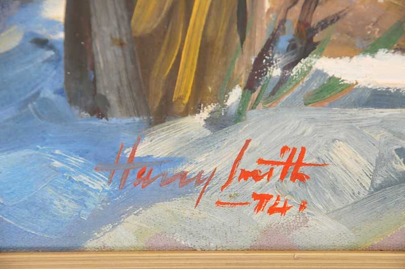 Harry Smith: Harry Smith Painting - Shearing Shed