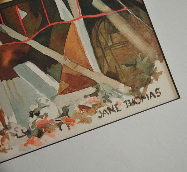 New Zealand Art: Jane Thomas Watercolour Painting