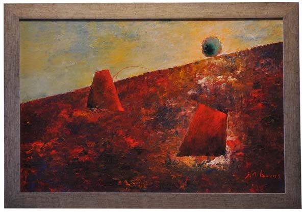 New Zealand Art: John Burns Painting - Holy Roller