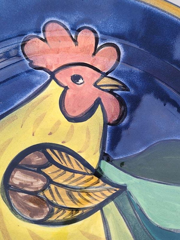 - Signed studio pottery: Joy Burke - large Platter