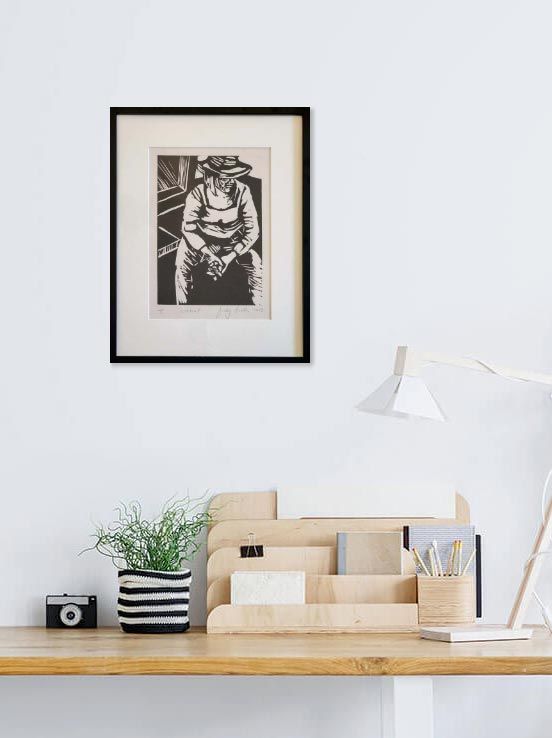 New Zealand Art: Judy Smith Woodcut