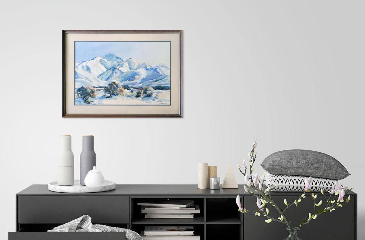 New Zealand Art: June MacLeod - Snow Landscape