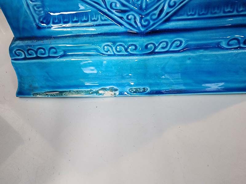 Asian items: Large Blue Chinese Foo Dogs