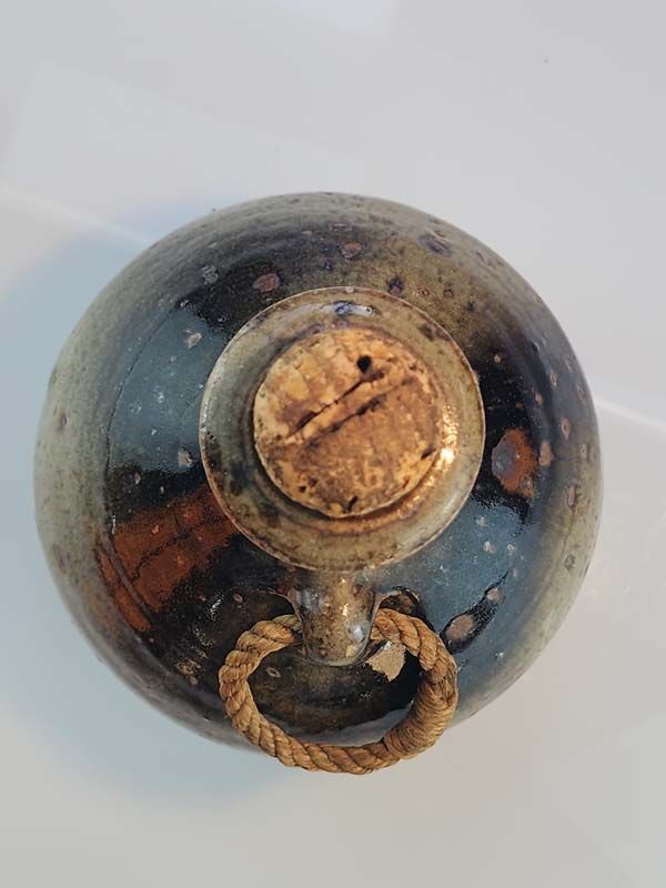 - Signed studio pottery: Lawrence Ewing - bottle