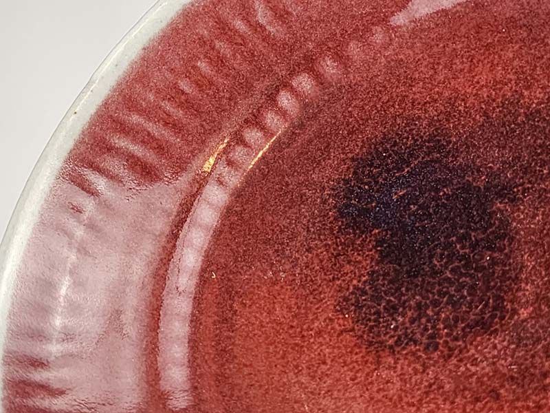 NZ Pottery: Len Castle - Red Bowl 