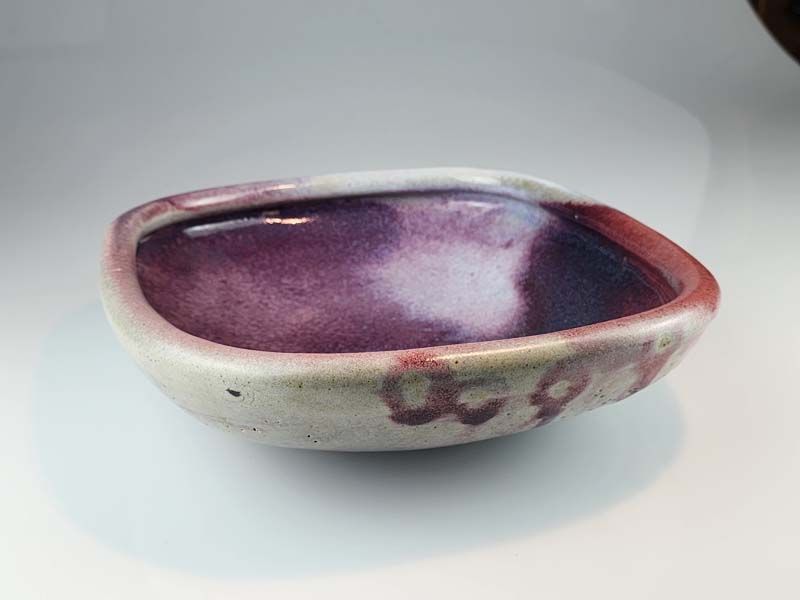 NZ Pottery: Len Castle - Rectangular Bowl 