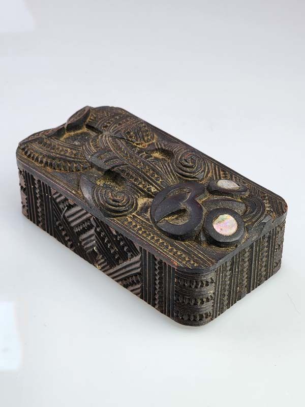 Wooden items: Maori Tiki Carved Box