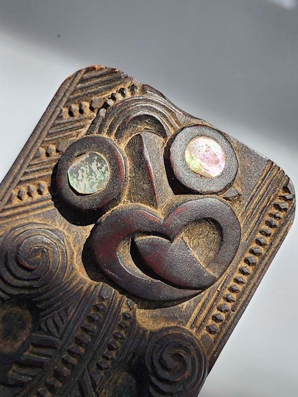 Wooden items: Maori Tiki Carved Box