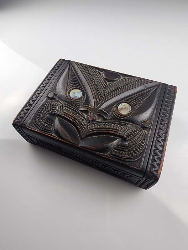 Maori Tiki Wooden Box