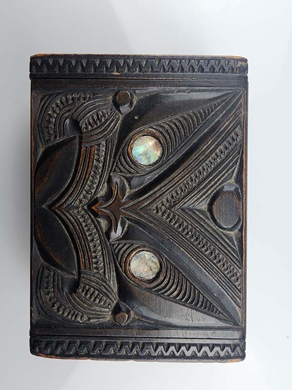 Wooden items: Maori Carved Box