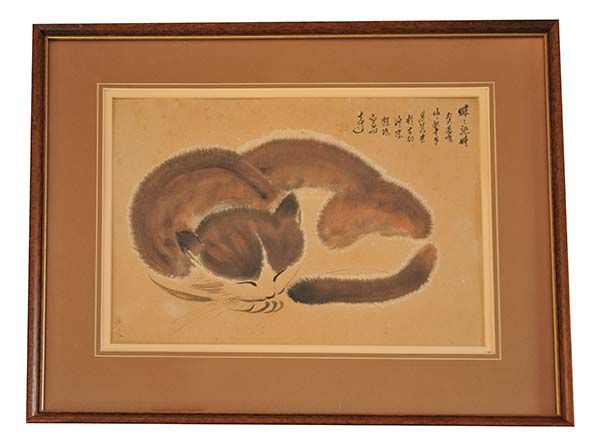 International Art: Cat painting - Asian