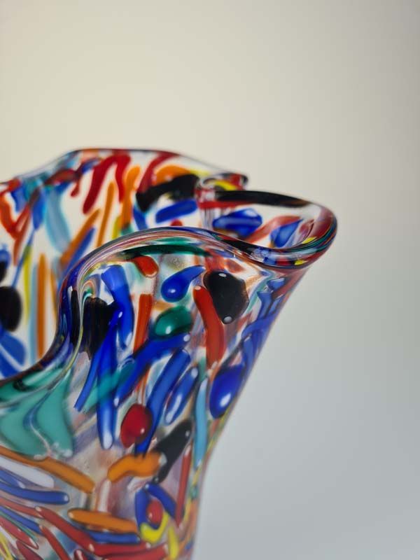 Glass: Murano art glass vase
